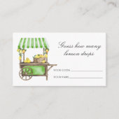 Lemon citrus - Guess how many lemon drops Informatiekaartje (Voorkant)