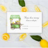 Lemon citrus - Guess how many lemon drops Informatiekaartje