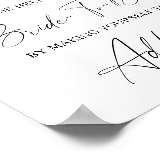 Lemon Citrus - help het drukbezette bruidsadres Poster (Hoek)