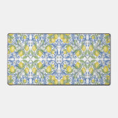 Lemon Citrus Italian Majolica Mediterranean Bureaumat (Voorkant)