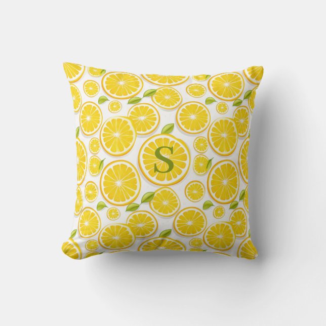 Lemon Citrus Kussen (Voorkant)