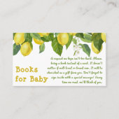 Lemon Citrus Main Squeeze Book Request Game Visitekaartje (Voorkant)