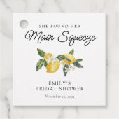 Lemon Citrus Main Squeeze Vrijgezellenfeest Bedankjes Labels (Voorkant)