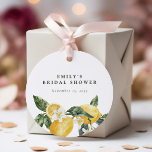 Lemon Citrus Main Squeeze Vrijgezellenfeest Bedankjes Labels