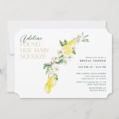 Lemon Citrus Main Squeeze Vrijgezellenfeest Kaart (Voorkant)