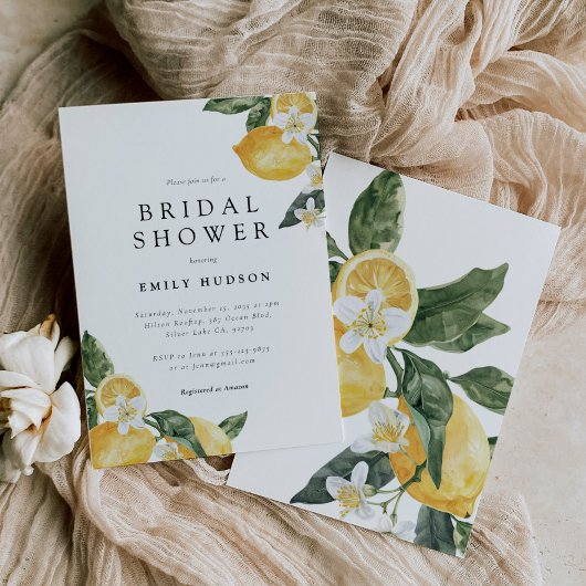 Lemon Citrus Main Squeeze Vrijgezellenfeest Kaart