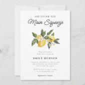 Lemon Citrus Main Squeeze Vrijgezellenfeest Kaart (Voorkant)