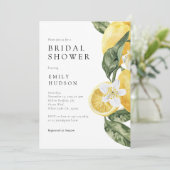 Lemon Citrus Main Squeeze Vrijgezellenfeest Kaart (Staand voorkant)