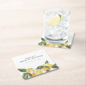 Lemon Citrus Main Squeeze Vrijgezellenfeest Kartonnen Onderzetters (Insitu)