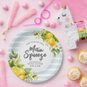 Lemon Citrus Main Squeeze Vrijgezellenfeest Papieren Bordje (Feest)