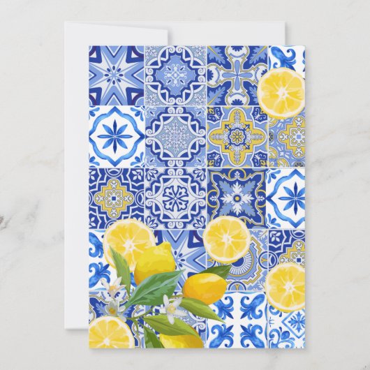 Lemon Citrus Mama's Main Squeeze Baby shower Kaart (Achterkant)