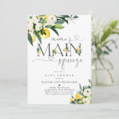 Lemon Citrus Mama's Main Squeeze Baby shower Kaart (Staand voorkant)