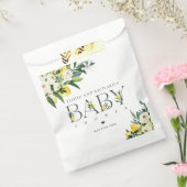 Lemon Citrus Mediterranean Botanical Baby shower Bedankzakje (Gezegeld)
