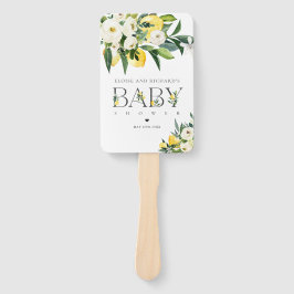 Lemon Citrus Mediterranean Botanical Baby shower Handwaaier