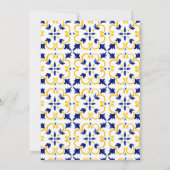 Lemon Citrus Mediterranean Botanical Baby shower Kaart (Achterkant)