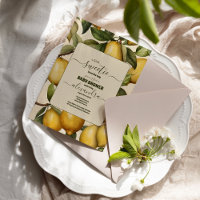 Lemon Citrus Mediterranean Botanical Baby shower