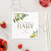 Lemon Citrus Mediterranean Botanical Baby shower Servet (Insitu)
