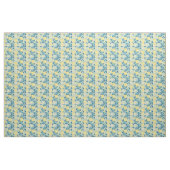 Lemon Citrus Mint Floral Stof (Fat Quarter)