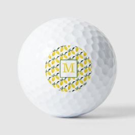 Lemon Citrus Monogram Golfballen