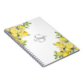 Lemon Citrus Monogram Notitieboek (Rechterzijde)