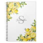 Lemon Citrus Monogram Notitieboek (Voorkant)