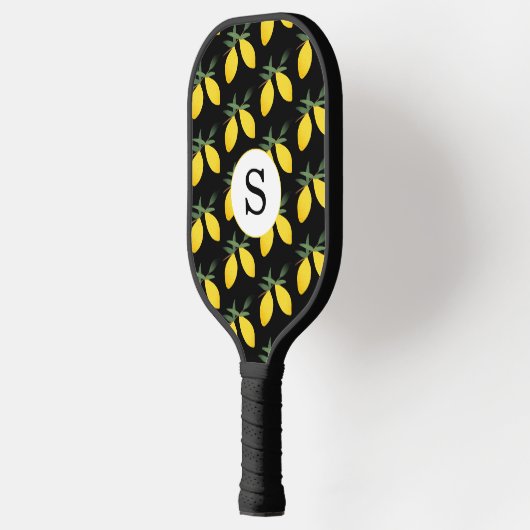 Lemon Citrus Monogram Pickleball Paddle (Links)