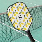 Lemon Citrus Monogram Pickleball Paddle
