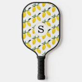 Lemon Citrus Monogram Pickleball Paddle (Voorkant)