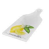 Lemon Citrus Monogram Snijplank (Hoek)