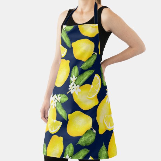 Lemon Citrus Navy Blue Schort (Insitu)