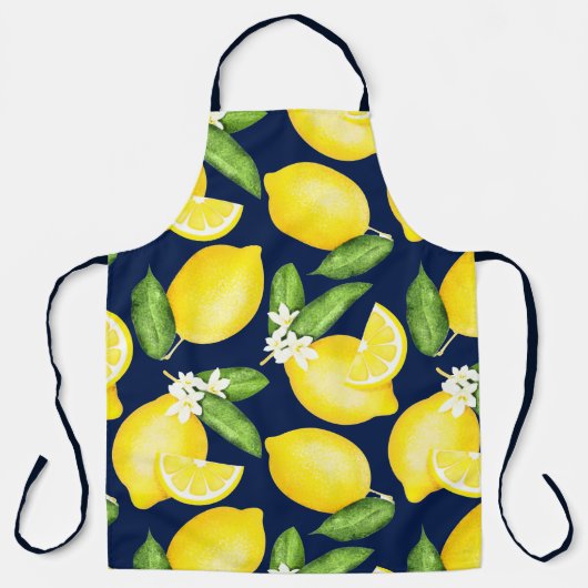 Lemon Citrus Navy Blue Schort (Voorkant)