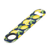 Lemon Citrus Navy Blue Speed Flessenopener (Voorkant Gekanteld)