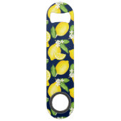 Lemon Citrus Navy Blue Speed Flessenopener (Achterkant)