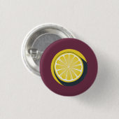 Lemon Citrus Ontwerp - Kleine Knop Ronde Button 3,2 Cm (Voorkant /achterkant)