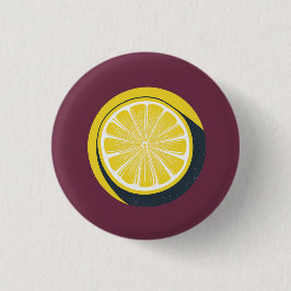 Lemon Citrus Ontwerp - Kleine Knop Ronde Button 3,2 Cm