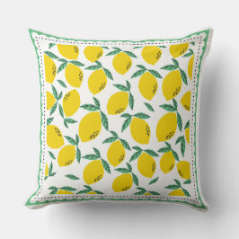 Lemon Citrus Pattern Kussen