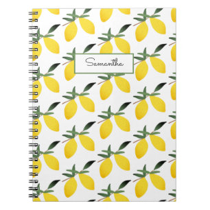 Lemon Citrus Pattern Name Notitieboek