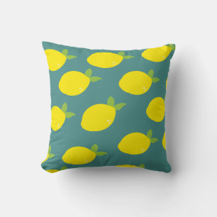 Lemon Citrus Pattern Pillow Kussen