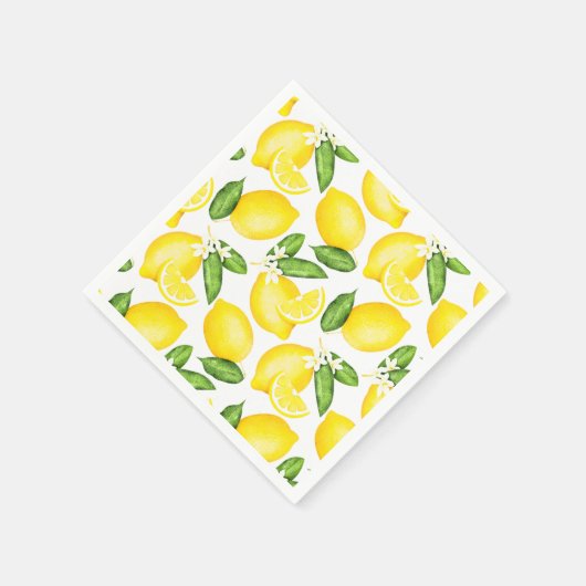 Lemon Citrus Pattern Servet (Hoek)