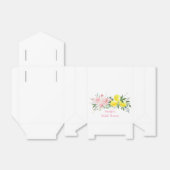 Lemon Citrus Pink Floral Vrijgezellenfeest Bedankdoosjes (Uitgevouwen)