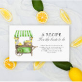 Lemon Citrus - Recipe for the bride to be Informatiekaartje