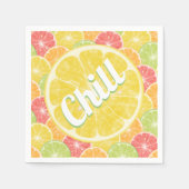 Lemon Citrus Slices Chill Party Servet (Voorkant)