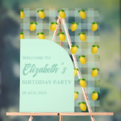 Lemon Citrus Summer Birthday Acryl Bord (Neutraal)