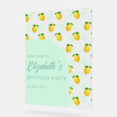 Lemon Citrus Summer Birthday Acryl Bord (Hoek)