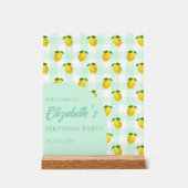 Lemon Citrus Summer Birthday Acryl Bord (Voorkant)
