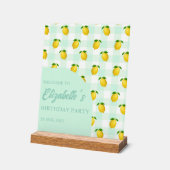 Lemon Citrus Summer Birthday Acryl Bord (Hoek)
