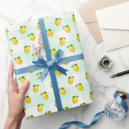 Lemon Citrus Summer Birthday Cadeaupapier
