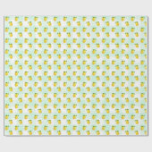 Lemon Citrus Summer Birthday Cadeaupapier (Vlak)