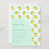 Lemon Citrus Summer Birthday Kaart (Voorkant)
