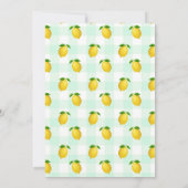 Lemon Citrus Summer Birthday Kaart (Achterkant)